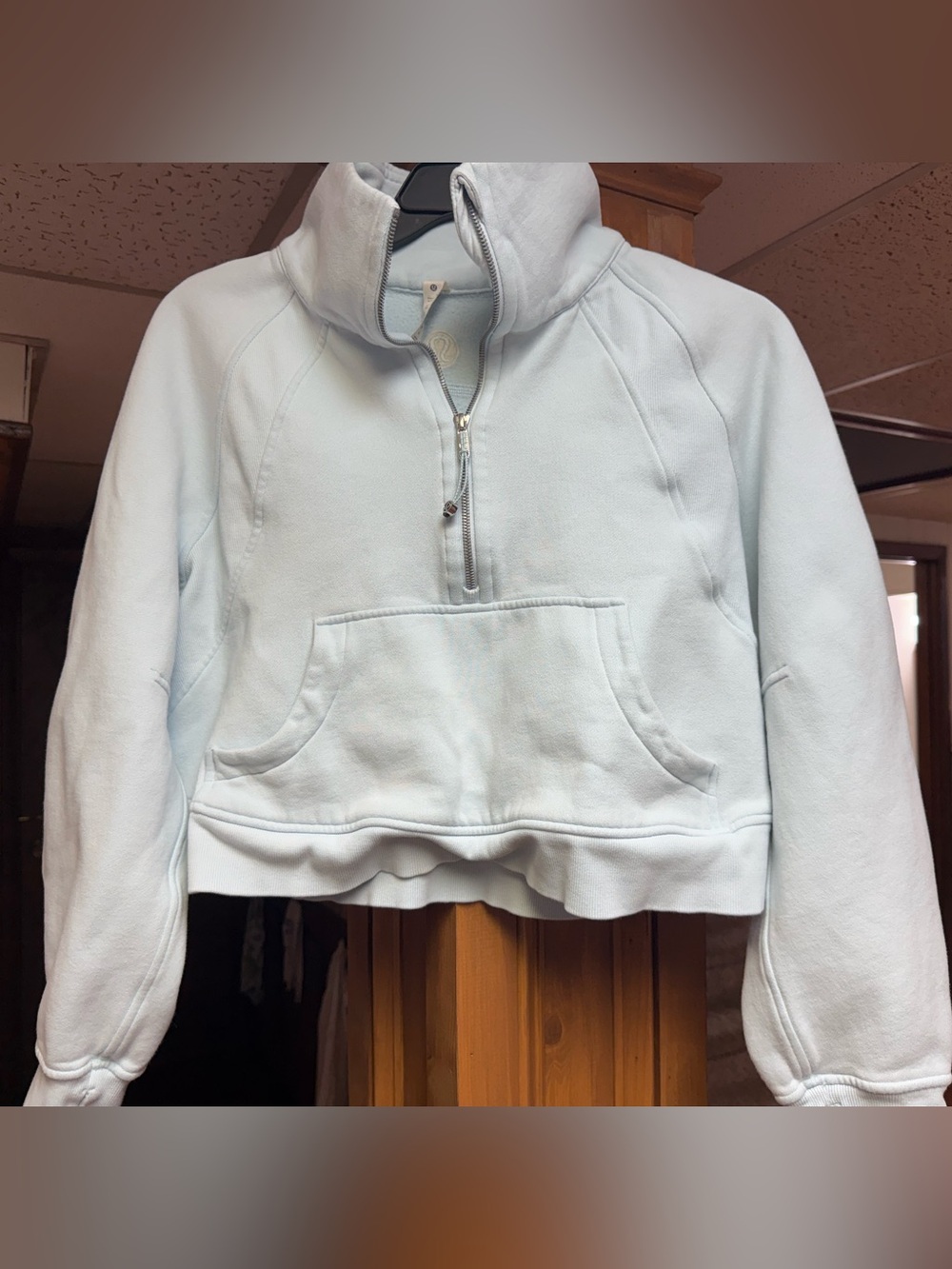 lululemon athletica Light Blue Half-Zip Pullover